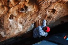 Bouldering in Hueco Tanks on 11/02/2018 with Blue Lizard Climbing and Yoga

Filename: SRM_20181102_1055470.jpg
Aperture: f/4.0
Shutter Speed: 1/320
Body: Canon EOS-1D Mark II
Lens: Canon EF 50mm f/1.8 II