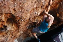 Bouldering in Hueco Tanks on 11/02/2018 with Blue Lizard Climbing and Yoga

Filename: SRM_20181102_1100140.jpg
Aperture: f/4.0
Shutter Speed: 1/320
Body: Canon EOS-1D Mark II
Lens: Canon EF 50mm f/1.8 II