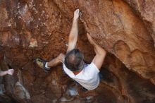 Bouldering in Hueco Tanks on 11/02/2018 with Blue Lizard Climbing and Yoga

Filename: SRM_20181102_1104580.jpg
Aperture: f/4.0
Shutter Speed: 1/640
Body: Canon EOS-1D Mark II
Lens: Canon EF 50mm f/1.8 II