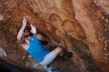 Bouldering in Hueco Tanks on 11/02/2018 with Blue Lizard Climbing and Yoga

Filename: SRM_20181102_1112421.jpg
Aperture: f/4.0
Shutter Speed: 1/640
Body: Canon EOS-1D Mark II
Lens: Canon EF 50mm f/1.8 II