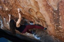 Bouldering in Hueco Tanks on 11/02/2018 with Blue Lizard Climbing and Yoga

Filename: SRM_20181102_1113320.jpg
Aperture: f/4.0
Shutter Speed: 1/400
Body: Canon EOS-1D Mark II
Lens: Canon EF 50mm f/1.8 II