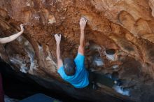 Bouldering in Hueco Tanks on 11/02/2018 with Blue Lizard Climbing and Yoga

Filename: SRM_20181102_1115300.jpg
Aperture: f/4.0
Shutter Speed: 1/500
Body: Canon EOS-1D Mark II
Lens: Canon EF 50mm f/1.8 II