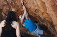 Bouldering in Hueco Tanks on 11/02/2018 with Blue Lizard Climbing and Yoga

Filename: SRM_20181102_1119140.jpg
Aperture: f/4.0
Shutter Speed: 1/500
Body: Canon EOS-1D Mark II
Lens: Canon EF 50mm f/1.8 II