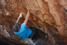 Bouldering in Hueco Tanks on 11/02/2018 with Blue Lizard Climbing and Yoga

Filename: SRM_20181102_1121040.jpg
Aperture: f/4.0
Shutter Speed: 1/500
Body: Canon EOS-1D Mark II
Lens: Canon EF 50mm f/1.8 II