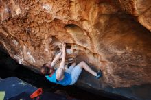 Bouldering in Hueco Tanks on 11/02/2018 with Blue Lizard Climbing and Yoga

Filename: SRM_20181102_1131480.jpg
Aperture: f/4.0
Shutter Speed: 1/320
Body: Canon EOS-1D Mark II
Lens: Canon EF 16-35mm f/2.8 L