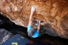 Bouldering in Hueco Tanks on 11/02/2018 with Blue Lizard Climbing and Yoga

Filename: SRM_20181102_1134540.jpg
Aperture: f/4.0
Shutter Speed: 1/320
Body: Canon EOS-1D Mark II
Lens: Canon EF 16-35mm f/2.8 L