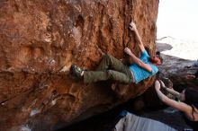 Bouldering in Hueco Tanks on 11/02/2018 with Blue Lizard Climbing and Yoga

Filename: SRM_20181102_1135200.jpg
Aperture: f/4.0
Shutter Speed: 1/800
Body: Canon EOS-1D Mark II
Lens: Canon EF 16-35mm f/2.8 L