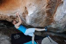 Bouldering in Hueco Tanks on 11/02/2018 with Blue Lizard Climbing and Yoga

Filename: SRM_20181102_1206190.jpg
Aperture: f/4.0
Shutter Speed: 1/320
Body: Canon EOS-1D Mark II
Lens: Canon EF 16-35mm f/2.8 L