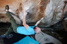 Bouldering in Hueco Tanks on 11/02/2018 with Blue Lizard Climbing and Yoga

Filename: SRM_20181102_1211060.jpg
Aperture: f/4.0
Shutter Speed: 1/320
Body: Canon EOS-1D Mark II
Lens: Canon EF 16-35mm f/2.8 L