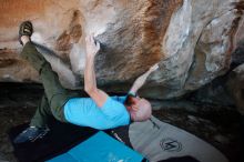 Bouldering in Hueco Tanks on 11/02/2018 with Blue Lizard Climbing and Yoga

Filename: SRM_20181102_1211061.jpg
Aperture: f/4.0
Shutter Speed: 1/320
Body: Canon EOS-1D Mark II
Lens: Canon EF 16-35mm f/2.8 L