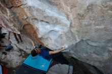 Bouldering in Hueco Tanks on 11/02/2018 with Blue Lizard Climbing and Yoga

Filename: SRM_20181102_1212390.jpg
Aperture: f/4.0
Shutter Speed: 1/400
Body: Canon EOS-1D Mark II
Lens: Canon EF 16-35mm f/2.8 L