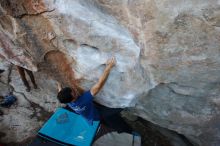 Bouldering in Hueco Tanks on 11/02/2018 with Blue Lizard Climbing and Yoga

Filename: SRM_20181102_1212410.jpg
Aperture: f/4.0
Shutter Speed: 1/400
Body: Canon EOS-1D Mark II
Lens: Canon EF 16-35mm f/2.8 L