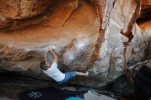 Bouldering in Hueco Tanks on 11/02/2018 with Blue Lizard Climbing and Yoga

Filename: SRM_20181102_1223110.jpg
Aperture: f/4.0
Shutter Speed: 1/320
Body: Canon EOS-1D Mark II
Lens: Canon EF 16-35mm f/2.8 L