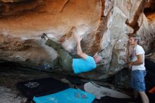 Bouldering in Hueco Tanks on 11/02/2018 with Blue Lizard Climbing and Yoga

Filename: SRM_20181102_1228471.jpg
Aperture: f/4.0
Shutter Speed: 1/320
Body: Canon EOS-1D Mark II
Lens: Canon EF 16-35mm f/2.8 L