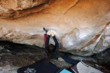 Bouldering in Hueco Tanks on 11/02/2018 with Blue Lizard Climbing and Yoga

Filename: SRM_20181102_1234050.jpg
Aperture: f/4.0
Shutter Speed: 1/200
Body: Canon EOS-1D Mark II
Lens: Canon EF 16-35mm f/2.8 L