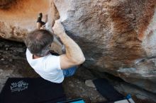 Bouldering in Hueco Tanks on 11/02/2018 with Blue Lizard Climbing and Yoga

Filename: SRM_20181102_1240000.jpg
Aperture: f/4.0
Shutter Speed: 1/250
Body: Canon EOS-1D Mark II
Lens: Canon EF 16-35mm f/2.8 L