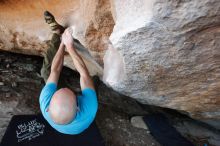 Bouldering in Hueco Tanks on 11/02/2018 with Blue Lizard Climbing and Yoga

Filename: SRM_20181102_1245120.jpg
Aperture: f/4.0
Shutter Speed: 1/250
Body: Canon EOS-1D Mark II
Lens: Canon EF 16-35mm f/2.8 L
