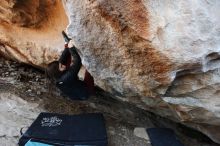 Bouldering in Hueco Tanks on 11/02/2018 with Blue Lizard Climbing and Yoga

Filename: SRM_20181102_1255080.jpg
Aperture: f/4.0
Shutter Speed: 1/200
Body: Canon EOS-1D Mark II
Lens: Canon EF 16-35mm f/2.8 L