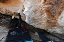 Bouldering in Hueco Tanks on 11/02/2018 with Blue Lizard Climbing and Yoga

Filename: SRM_20181102_1300150.jpg
Aperture: f/4.5
Shutter Speed: 1/160
Body: Canon EOS-1D Mark II
Lens: Canon EF 16-35mm f/2.8 L