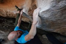 Bouldering in Hueco Tanks on 11/02/2018 with Blue Lizard Climbing and Yoga

Filename: SRM_20181102_1309180.jpg
Aperture: f/4.5
Shutter Speed: 1/320
Body: Canon EOS-1D Mark II
Lens: Canon EF 16-35mm f/2.8 L