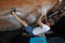 Bouldering in Hueco Tanks on 11/02/2018 with Blue Lizard Climbing and Yoga

Filename: SRM_20181102_1314550.jpg
Aperture: f/4.5
Shutter Speed: 1/320
Body: Canon EOS-1D Mark II
Lens: Canon EF 16-35mm f/2.8 L