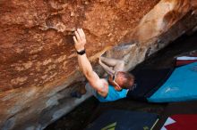 Bouldering in Hueco Tanks on 11/02/2018 with Blue Lizard Climbing and Yoga

Filename: SRM_20181102_1341060.jpg
Aperture: f/4.0
Shutter Speed: 1/320
Body: Canon EOS-1D Mark II
Lens: Canon EF 16-35mm f/2.8 L