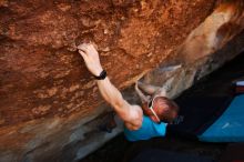 Bouldering in Hueco Tanks on 11/02/2018 with Blue Lizard Climbing and Yoga

Filename: SRM_20181102_1341061.jpg
Aperture: f/4.0
Shutter Speed: 1/400
Body: Canon EOS-1D Mark II
Lens: Canon EF 16-35mm f/2.8 L