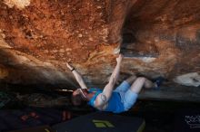 Bouldering in Hueco Tanks on 11/02/2018 with Blue Lizard Climbing and Yoga

Filename: SRM_20181102_1343230.jpg
Aperture: f/4.0
Shutter Speed: 1/400
Body: Canon EOS-1D Mark II
Lens: Canon EF 16-35mm f/2.8 L