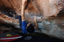 Bouldering in Hueco Tanks on 11/02/2018 with Blue Lizard Climbing and Yoga

Filename: SRM_20181102_1348270.jpg
Aperture: f/4.0
Shutter Speed: 1/200
Body: Canon EOS-1D Mark II
Lens: Canon EF 16-35mm f/2.8 L