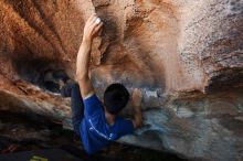 Bouldering in Hueco Tanks on 11/02/2018 with Blue Lizard Climbing and Yoga

Filename: SRM_20181102_1348271.jpg
Aperture: f/4.0
Shutter Speed: 1/250
Body: Canon EOS-1D Mark II
Lens: Canon EF 16-35mm f/2.8 L