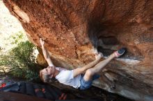 Bouldering in Hueco Tanks on 11/02/2018 with Blue Lizard Climbing and Yoga

Filename: SRM_20181102_1353310.jpg
Aperture: f/4.0
Shutter Speed: 1/500
Body: Canon EOS-1D Mark II
Lens: Canon EF 16-35mm f/2.8 L