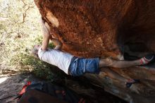 Bouldering in Hueco Tanks on 11/02/2018 with Blue Lizard Climbing and Yoga

Filename: SRM_20181102_1353360.jpg
Aperture: f/4.0
Shutter Speed: 1/1000
Body: Canon EOS-1D Mark II
Lens: Canon EF 16-35mm f/2.8 L