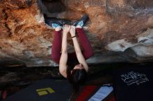 Bouldering in Hueco Tanks on 11/02/2018 with Blue Lizard Climbing and Yoga

Filename: SRM_20181102_1355271.jpg
Aperture: f/4.0
Shutter Speed: 1/250
Body: Canon EOS-1D Mark II
Lens: Canon EF 16-35mm f/2.8 L