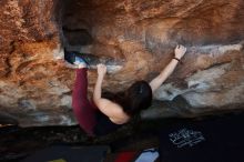 Bouldering in Hueco Tanks on 11/02/2018 with Blue Lizard Climbing and Yoga

Filename: SRM_20181102_1355320.jpg
Aperture: f/4.0
Shutter Speed: 1/250
Body: Canon EOS-1D Mark II
Lens: Canon EF 16-35mm f/2.8 L