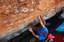 Bouldering in Hueco Tanks on 11/02/2018 with Blue Lizard Climbing and Yoga

Filename: SRM_20181102_1400071.jpg
Aperture: f/4.0
Shutter Speed: 1/320
Body: Canon EOS-1D Mark II
Lens: Canon EF 16-35mm f/2.8 L