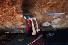 Bouldering in Hueco Tanks on 11/02/2018 with Blue Lizard Climbing and Yoga

Filename: SRM_20181102_1402070.jpg
Aperture: f/4.0
Shutter Speed: 1/320
Body: Canon EOS-1D Mark II
Lens: Canon EF 16-35mm f/2.8 L