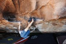 Bouldering in Hueco Tanks on 11/02/2018 with Blue Lizard Climbing and Yoga

Filename: SRM_20181102_1403310.jpg
Aperture: f/4.0
Shutter Speed: 1/320
Body: Canon EOS-1D Mark II
Lens: Canon EF 16-35mm f/2.8 L