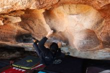 Bouldering in Hueco Tanks on 11/02/2018 with Blue Lizard Climbing and Yoga

Filename: SRM_20181102_1411010.jpg
Aperture: f/5.0
Shutter Speed: 1/160
Body: Canon EOS-1D Mark II
Lens: Canon EF 16-35mm f/2.8 L