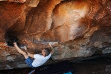 Bouldering in Hueco Tanks on 11/02/2018 with Blue Lizard Climbing and Yoga

Filename: SRM_20181102_1413430.jpg
Aperture: f/4.5
Shutter Speed: 1/320
Body: Canon EOS-1D Mark II
Lens: Canon EF 16-35mm f/2.8 L