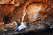 Bouldering in Hueco Tanks on 11/02/2018 with Blue Lizard Climbing and Yoga

Filename: SRM_20181102_1413450.jpg
Aperture: f/4.5
Shutter Speed: 1/320
Body: Canon EOS-1D Mark II
Lens: Canon EF 16-35mm f/2.8 L