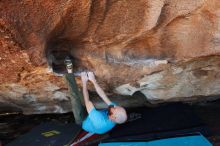 Bouldering in Hueco Tanks on 11/02/2018 with Blue Lizard Climbing and Yoga

Filename: SRM_20181102_1414300.jpg
Aperture: f/4.5
Shutter Speed: 1/250
Body: Canon EOS-1D Mark II
Lens: Canon EF 16-35mm f/2.8 L