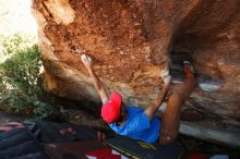 Bouldering in Hueco Tanks on 11/02/2018 with Blue Lizard Climbing and Yoga

Filename: SRM_20181102_1423151.jpg
Aperture: f/4.5
Shutter Speed: 1/250
Body: Canon EOS-1D Mark II
Lens: Canon EF 16-35mm f/2.8 L