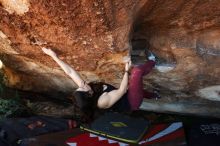 Bouldering in Hueco Tanks on 11/02/2018 with Blue Lizard Climbing and Yoga

Filename: SRM_20181102_1425190.jpg
Aperture: f/4.5
Shutter Speed: 1/250
Body: Canon EOS-1D Mark II
Lens: Canon EF 16-35mm f/2.8 L