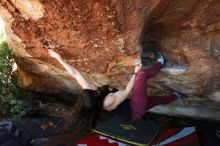 Bouldering in Hueco Tanks on 11/02/2018 with Blue Lizard Climbing and Yoga

Filename: SRM_20181102_1425260.jpg
Aperture: f/4.5
Shutter Speed: 1/250
Body: Canon EOS-1D Mark II
Lens: Canon EF 16-35mm f/2.8 L