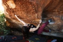 Bouldering in Hueco Tanks on 11/02/2018 with Blue Lizard Climbing and Yoga

Filename: SRM_20181102_1425310.jpg
Aperture: f/4.5
Shutter Speed: 1/250
Body: Canon EOS-1D Mark II
Lens: Canon EF 16-35mm f/2.8 L