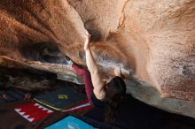 Bouldering in Hueco Tanks on 11/02/2018 with Blue Lizard Climbing and Yoga

Filename: SRM_20181102_1431080.jpg
Aperture: f/4.5
Shutter Speed: 1/250
Body: Canon EOS-1D Mark II
Lens: Canon EF 16-35mm f/2.8 L
