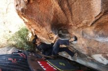 Bouldering in Hueco Tanks on 11/02/2018 with Blue Lizard Climbing and Yoga

Filename: SRM_20181102_1437080.jpg
Aperture: f/4.0
Shutter Speed: 1/320
Body: Canon EOS-1D Mark II
Lens: Canon EF 16-35mm f/2.8 L