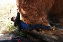 Bouldering in Hueco Tanks on 11/02/2018 with Blue Lizard Climbing and Yoga

Filename: SRM_20181102_1441190.jpg
Aperture: f/4.0
Shutter Speed: 1/640
Body: Canon EOS-1D Mark II
Lens: Canon EF 16-35mm f/2.8 L