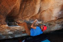 Bouldering in Hueco Tanks on 11/02/2018 with Blue Lizard Climbing and Yoga

Filename: SRM_20181102_1443400.jpg
Aperture: f/4.0
Shutter Speed: 1/320
Body: Canon EOS-1D Mark II
Lens: Canon EF 16-35mm f/2.8 L