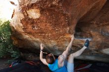 Bouldering in Hueco Tanks on 11/02/2018 with Blue Lizard Climbing and Yoga

Filename: SRM_20181102_1500320.jpg
Aperture: f/4.0
Shutter Speed: 1/400
Body: Canon EOS-1D Mark II
Lens: Canon EF 16-35mm f/2.8 L